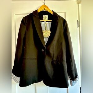 Tulle lined black blazer.  NWT